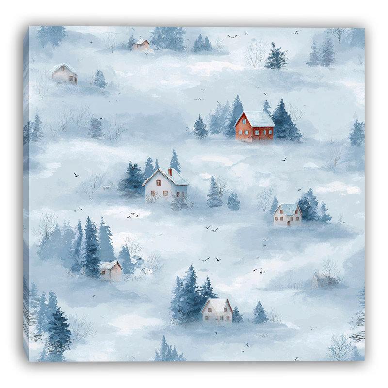 Art mural sur toile Misty, H 12 po x l 12 po