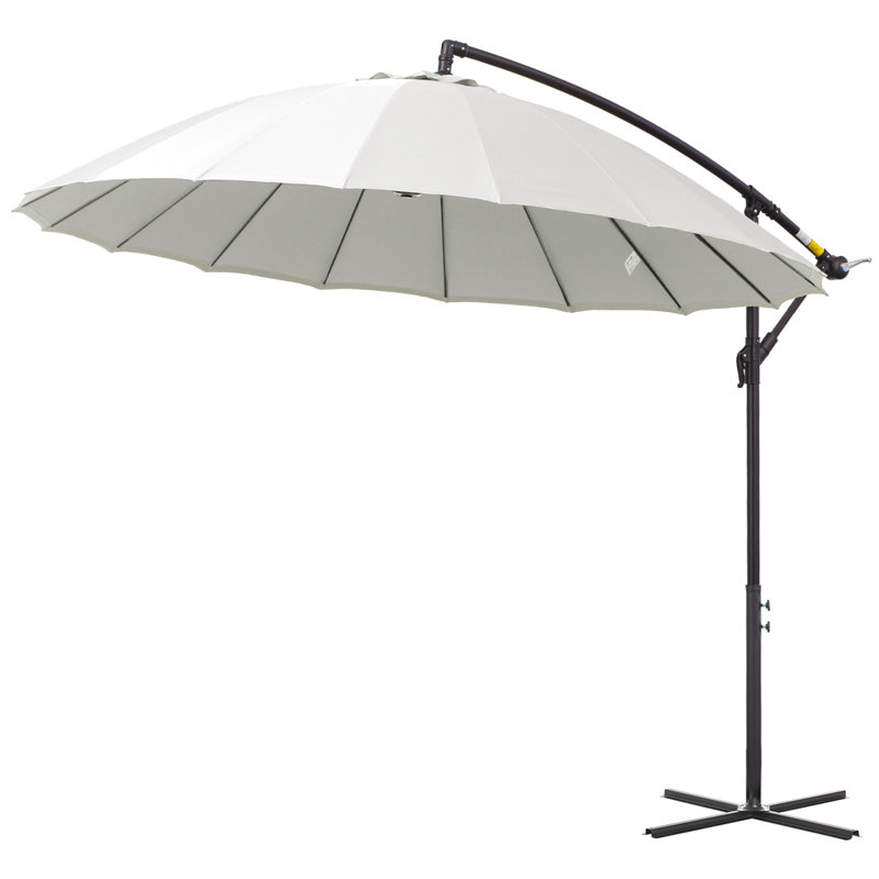 Brunk 296cm Cantilever Parasol, White