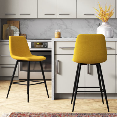 Seidman 26" Upholstered Low Back Counter Stool