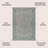 Hagerman Vintage Filigree Textured Weave Gray/Teal Indoor/Outdoor Rug-65520085