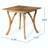 Outdoor Acacia Wood Square Dining Table - Durable, Stylish, And Perfect For Patio Setups