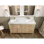 Teck d'Atlanta 60 po X P 22 po De salle de bain à double lavabo gris clair Quartz