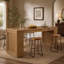 62.99-Inch Counter Height Pub Table with Strong Frame, Farmhouse Bar Table for Kitchen(Only Table)