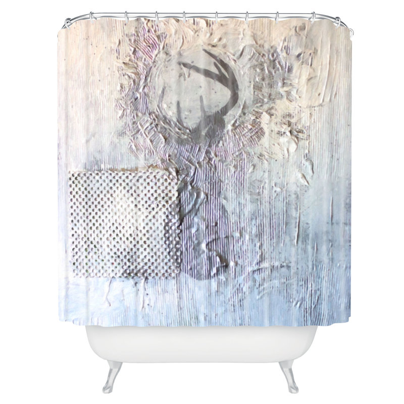 Rideau de douche simple fêtes cerf
