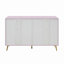 Commode Gaines rose lustré
