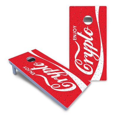 Ensemble de cornhole tout-en-un Enjoy Crypto