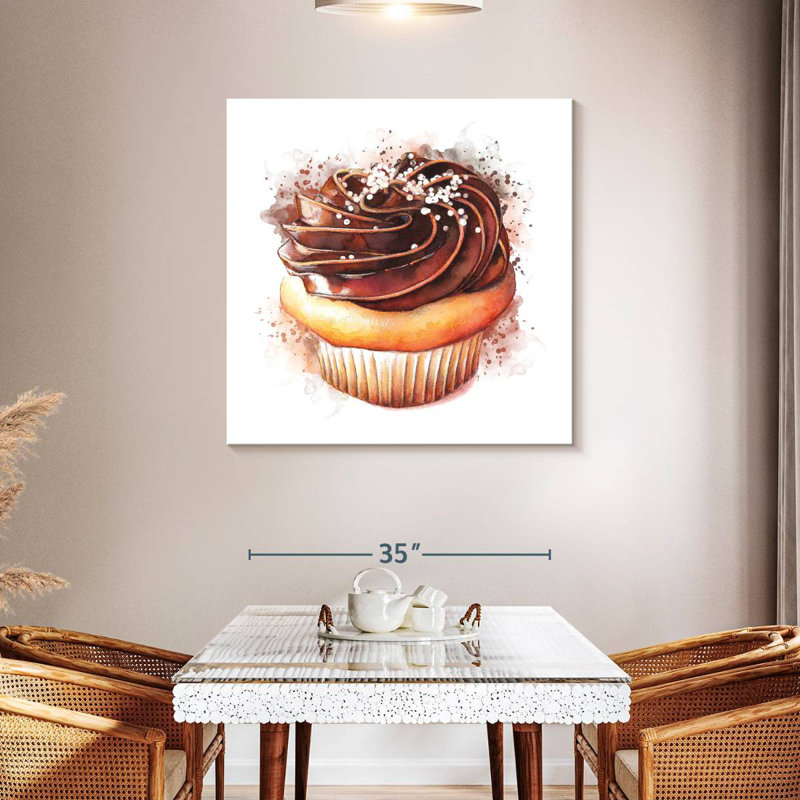 Petit gâteau aquarelle Yarlin, H 39 po x l 39 po