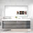 84'' Double Bathroom Vanity with Acrylic Top-1323390679