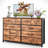 Fabric Storage Dresser with 10 Drawers for Bedroom, Modern Wide Chest for Living Room-773213294
