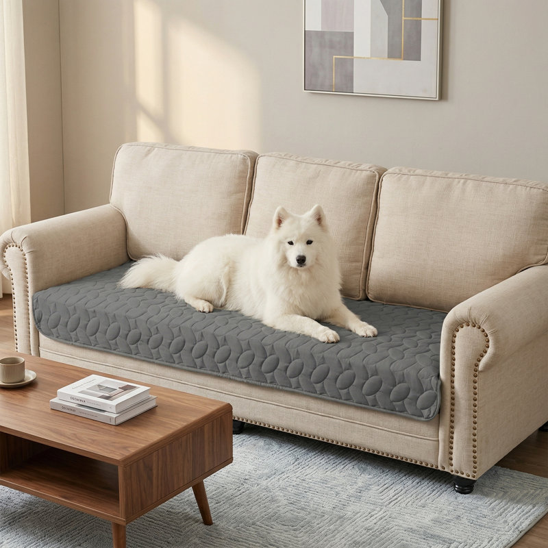 New Design Pet Bed Cover. Water-Resistant Dog Bed Blanket for Sofas and Furniture. Dimensions: 30x70 Inches. Color: Dark Grey.