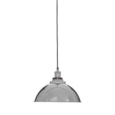 Burress 1 - Light Silver Dome Pendant