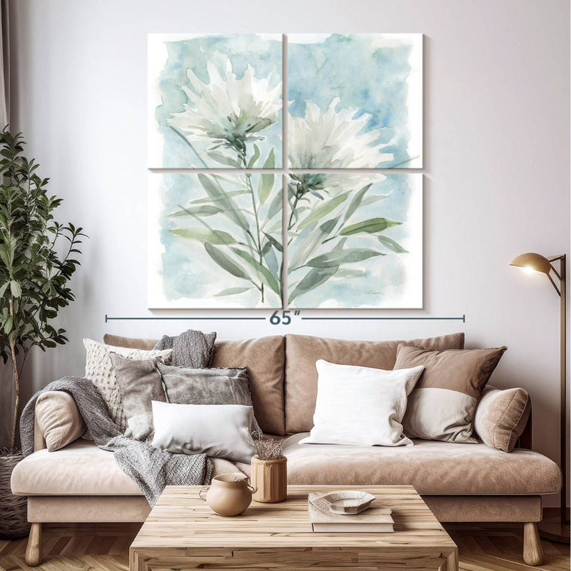 Harnek Wild Thistle Bloom I, 50" H x 50" W