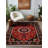Kaia Collection Digital Print Cotton-Polyester Burgundy Multicolor Floral Rug-1262084152