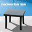 Ensemble de 2 chaises longues de piscine avec table d'appoint, chaise longue d'extérieur réglable avec roulettes-2034799606