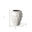 Vase de table en céramique blanche-763810042