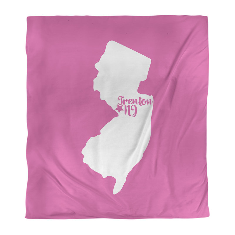 Housse de couette trenton new jersey, Rose, Housse de couette simple TG, Microfibre