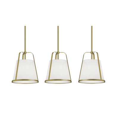 Lizzette 3-Light Linear Pendant - 60W