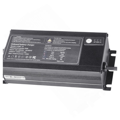 1-Bank 10A 12V Smart Marine Battery Charger Onboard IP68 Waterproof Boat RV
