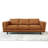 Chase Mid Century Modern Genuine Leather Sofa
