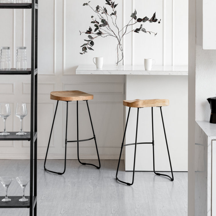 Racette Counter Stool with Metal Frame