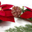 150cm Faux Poinsettia Garland