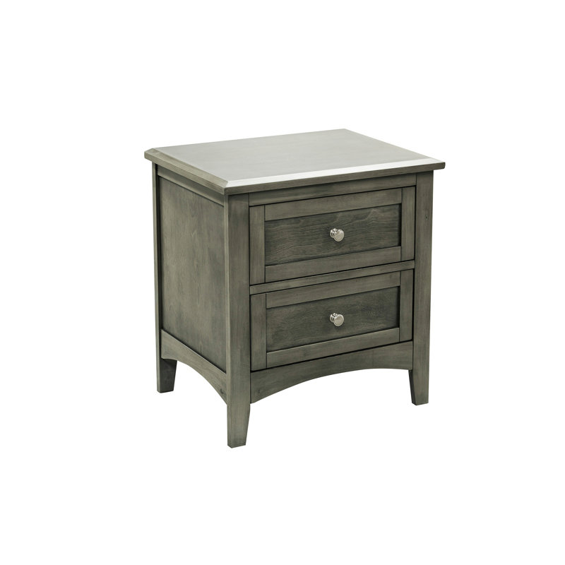 Mobilier de chambre à coucher de style transitionnel gris froid 1pc