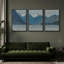 «Mountain Lake Majesty Alpine Landscape Rustic Nature Landscape Illustration Modern Art Decor Rustic», 3 pièces-98695765-98695766