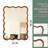 30"x40" Yellowish Brown Wavy Rectangle Solid Wood Frame Decorative Mirror for Home-787028708-787028706