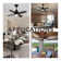 36.6'' Black Ceiling Fan With Remote Control And Light Kit