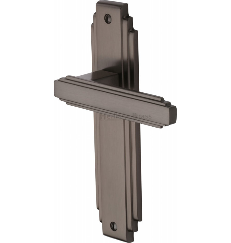 Heritage Brass Heritage Door Handle Lever Latch Astoria Design, Matt Bronze