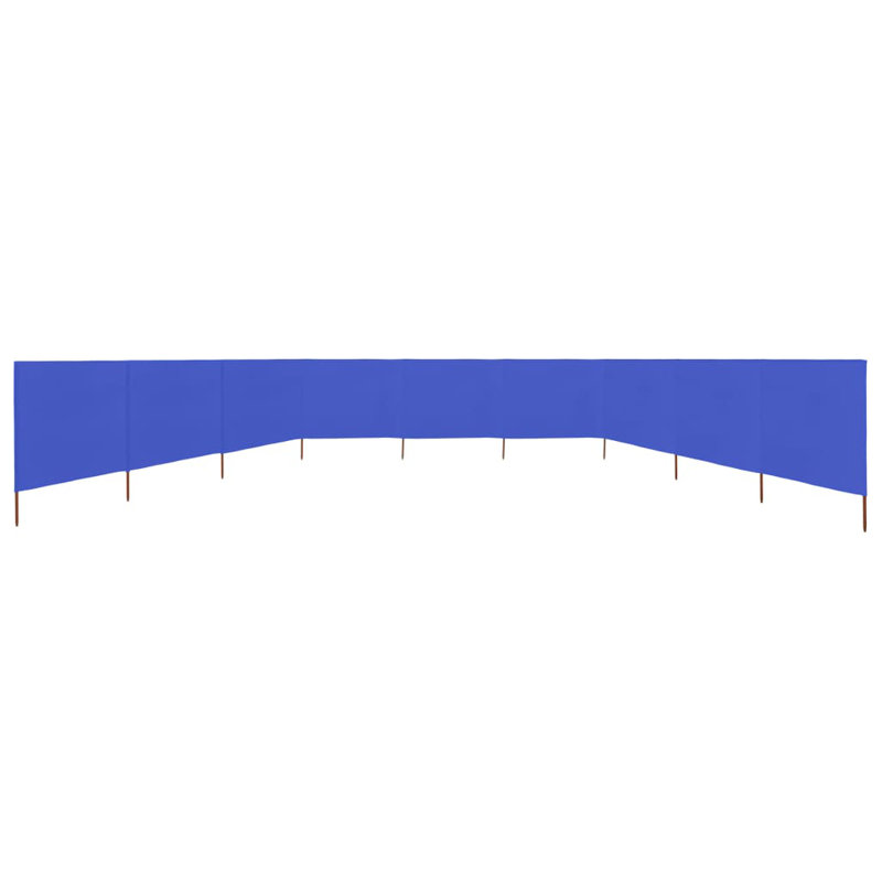 Kendry Solid Wood Folding Room Divider, Azure Blue, 9, 62.99cm H x 472.44cm W x 3cm D