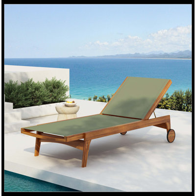 Chaise longue d'extérieur toutes saisons, fauteuil inclinable réglable confortable, chaise longue de patio et de piscine