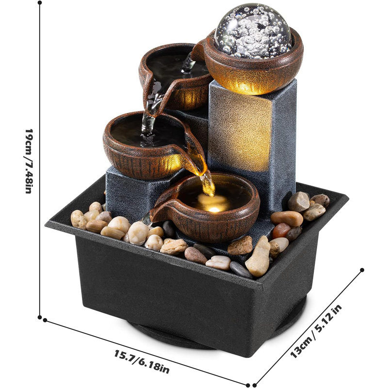 Desktop Waterfall Meditation Fountain