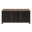 Table basse avec portes coulissantes