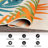 Parksley Palm Frond Indoor/Outdoor Area Rug Ivory/Orange/Navy-110742445