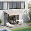 Auvent de patio rétractable polyvalent pour la protection et l'intimité de l'extérieur-121491726-121491724