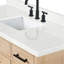 ARIEL Camila 60.25 Single Sink Bathroom Vanity with Carrara White Quartz Top-948418613-948418619