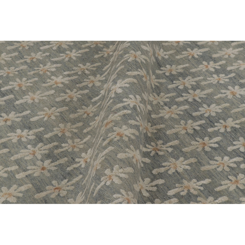 Block Print One-of-a-Kind 8'0X9'10 Hand Knotted Area Rug