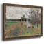 Promenade A Argenteuil 1875 par Monet, reproduction d'art sur toile-201216367-201216336