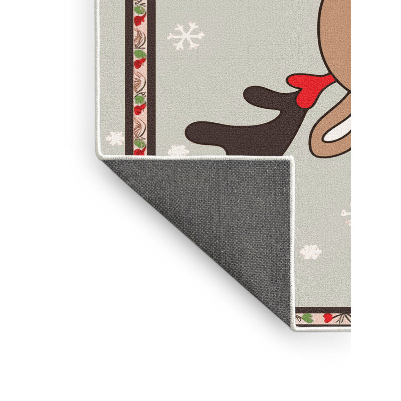 Tapis vacances de Noël The Holiday Aisle®, Rectangulaire 2 pi x 3 pi