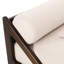 Chaise longue beige avec surpiqûres douillettes - 23,1 po H 66,1 po, tissu relaxant-647001196