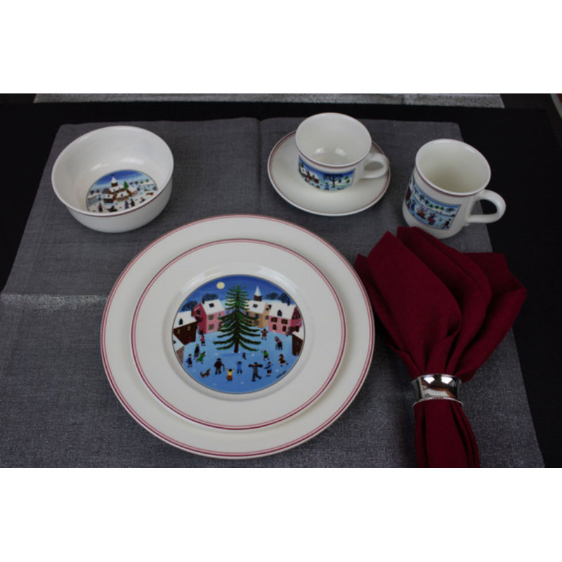 Assiette plate 10,5 po Villeroy & Boch Naif Christmas