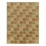 Rug & Kilim’S Scandinavian Style Rug In Beige-Brown And Rust Geometric Pattern