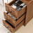 End Table With 3 Drawers, Corner Table With 2 Open Shelves, Tall Side Table For Bedroom And Corner-531996711