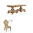 Deluxe Golden Marble Rectangular Dining Table Sets-107276911