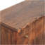 Commode Camille en bois massif, brun, 3 tiroirs