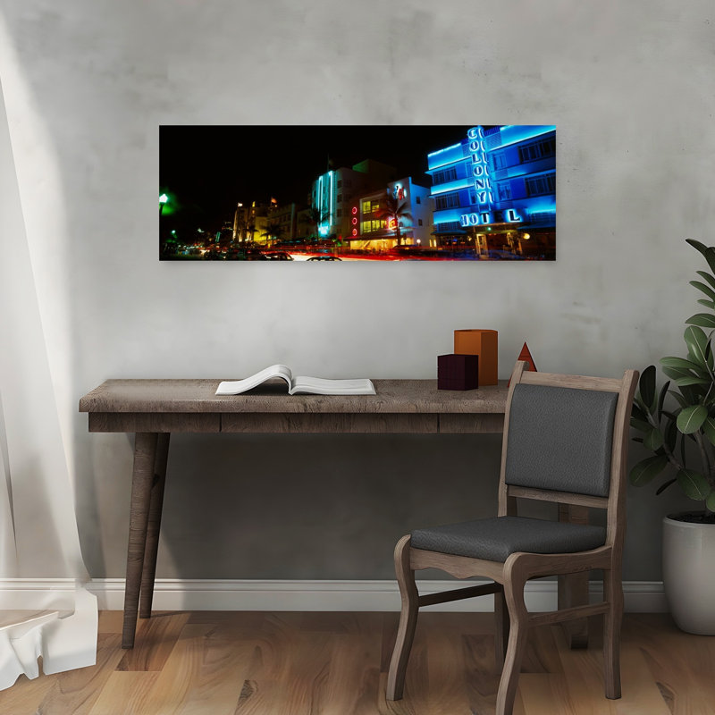 Art déco, architecture de Miami Beach, H 12 po x l 36 po