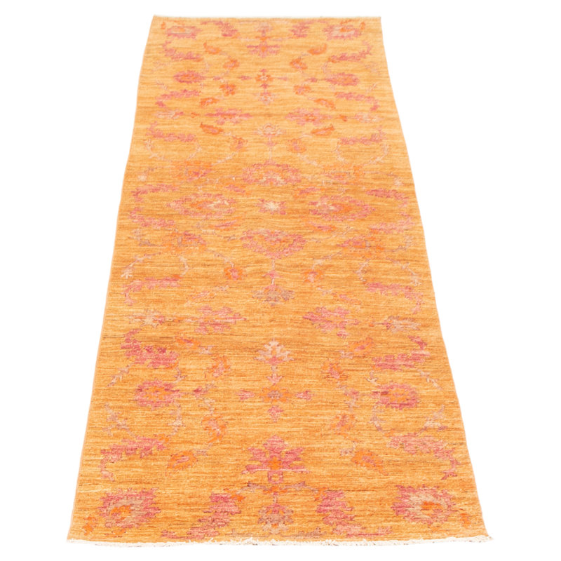 Peshawar One-of-a-Kind Runner 3'1" x 9'9" New Age Runner Wool Area Rug in Purple