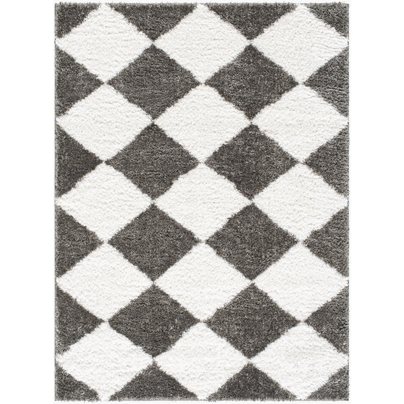 Mical Machine Woven Rug, Rectangle 6'7" x 9'