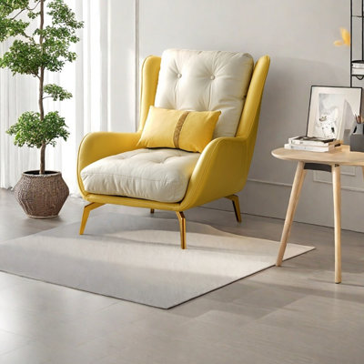 Ergonomic metal-framed leisure chair